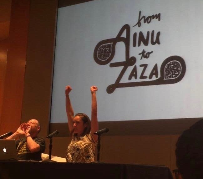 Patrick Cox and Nina Porzucki at the New York Public Library. Patrick Cox and Nina Porzucki at the New York Public Library.